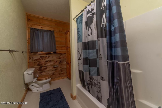 17751 Arcturus Loop, Ninilchik, AK 99639 - full bathroom with wooden walls and shower / bath combo