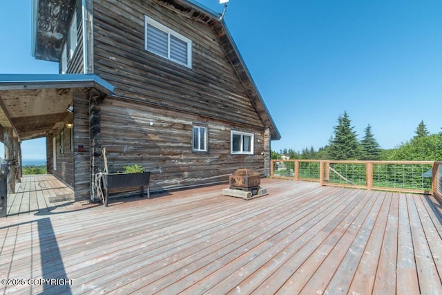 17751 Arcturus Loop, Ninilchik, AK 99639 - view of wooden terrace