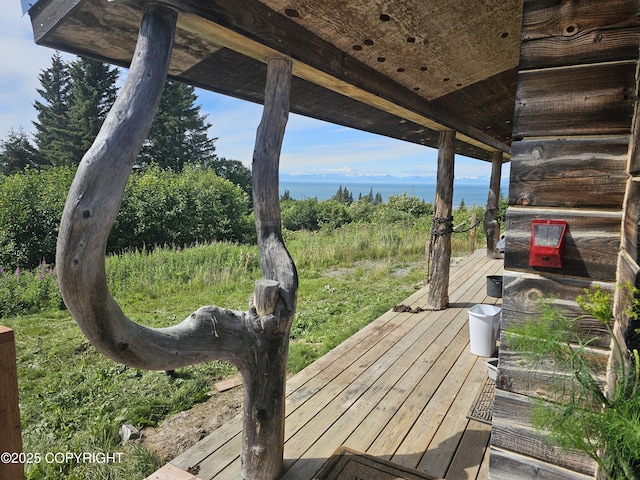 17751 Arcturus Loop, Ninilchik, AK 99639 - view of wooden terrace