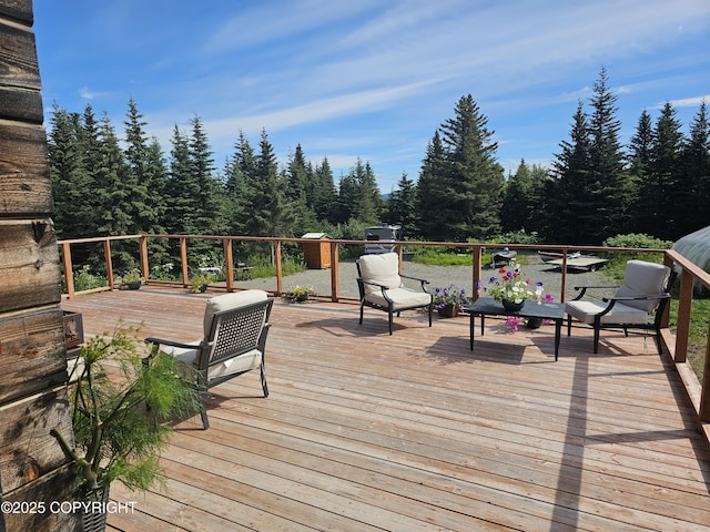17751 Arcturus Loop, Ninilchik, AK 99639 - view of wooden terrace