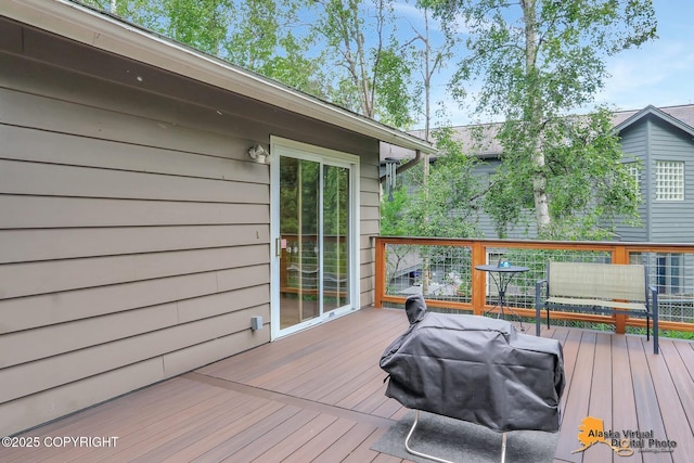 4023 Apollo Dr, Anchorage, AK 99504 - view of wooden terrace