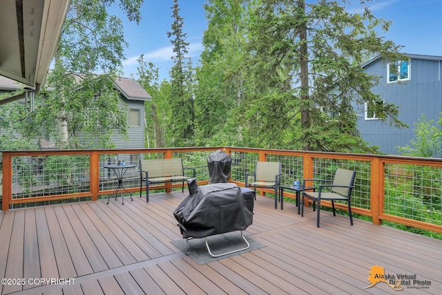 4023 Apollo Dr, Anchorage, AK 99504 - deck featuring a grill