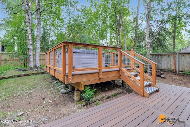 4023 Apollo Dr, Anchorage, AK 99504 - deck featuring a fenced backyard