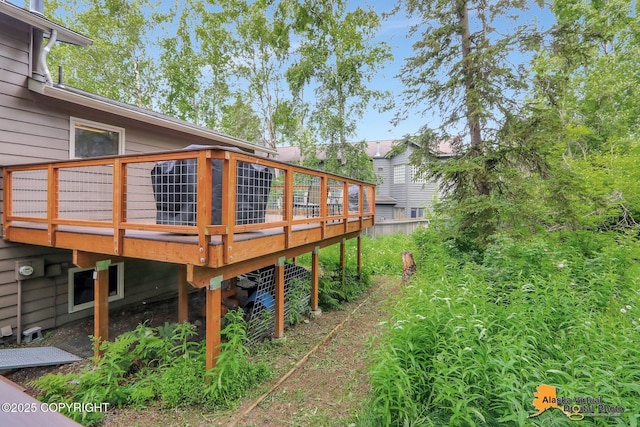 4023 Apollo Dr, Anchorage, AK 99504 - view of yard featuring a wooden deck