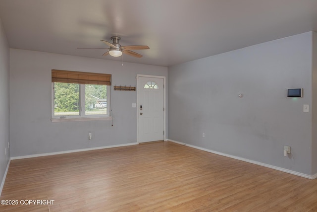 1250 Toolik Dr, North Pole, AK 99705 - empty room with ceiling fan and light wood-style flooring