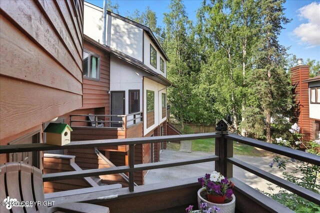 6712 Lunar Dr # K2, Anchorage, AK 99504 - view of wooden terrace
