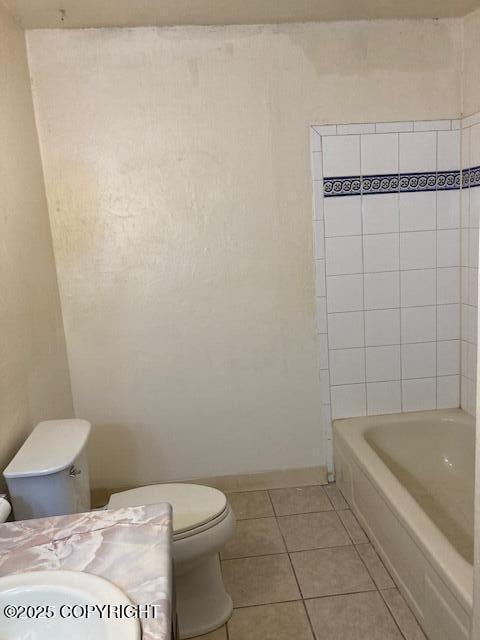 2531 W 79th Ave, Anchorage, AK 99502 - full bathroom with tile patterned floors and vanity