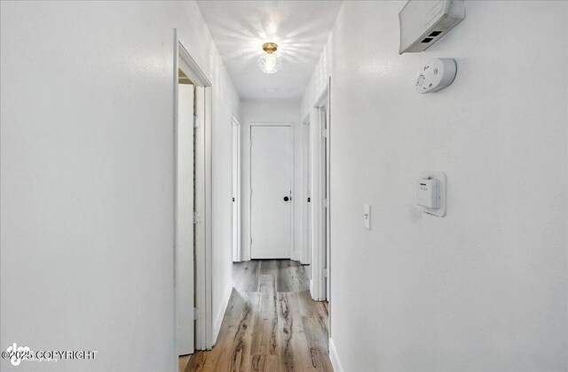 173 W Corral Ave, Soldotna, AK 99669 - hallway with light wood-type flooring and baseboards