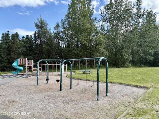 8204 E 17th Ave, Anchorage, AK 99504 - communal playground with a lawn