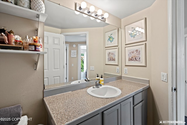 369 Breeze Ct # 13, Anchorage, AK 99515 - half bathroom featuring vanity and toilet