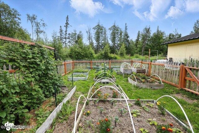 16720 E Maud Rd, Palmer, AK 99645 - view of yard featuring a garden