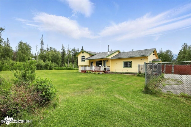 16720 E Maud Rd, Palmer, AK 99645 - back of house with a deck