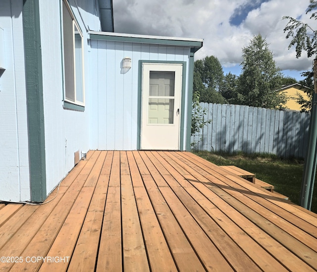 1120 China Berry Cir, Anchorage, AK 99515 - view of wooden deck