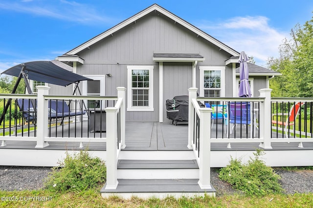 5305 N Caprice Dr, Palmer, AK 99645 - back of property featuring a deck
