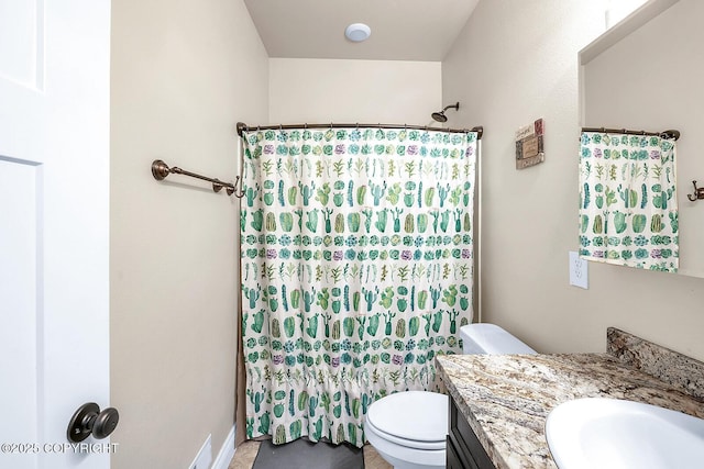 5305 N Caprice Dr, Palmer, AK 99645 - bathroom with vanity and curtained shower
