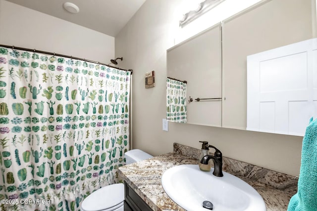 5305 N Caprice Dr, Palmer, AK 99645 - bathroom featuring vanity and a shower with shower curtain