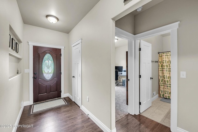 5305 N Caprice Dr, Palmer, AK 99645 - entrance foyer with wood finished floors and baseboards