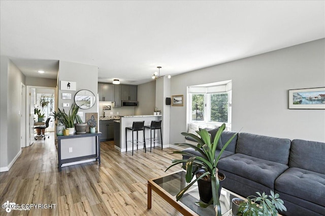 3601 Oregon Dr # 1, Anchorage, AK 99517 - living room featuring light wood-style floors