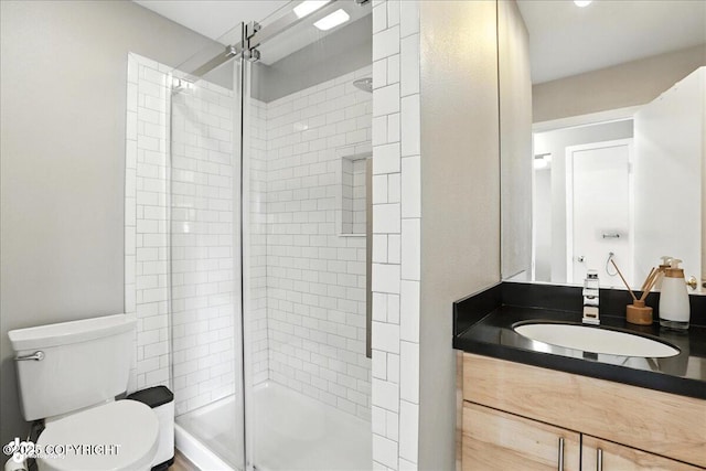 3601 Oregon Dr # 1, Anchorage, AK 99517 - bathroom featuring a tile shower and vanity