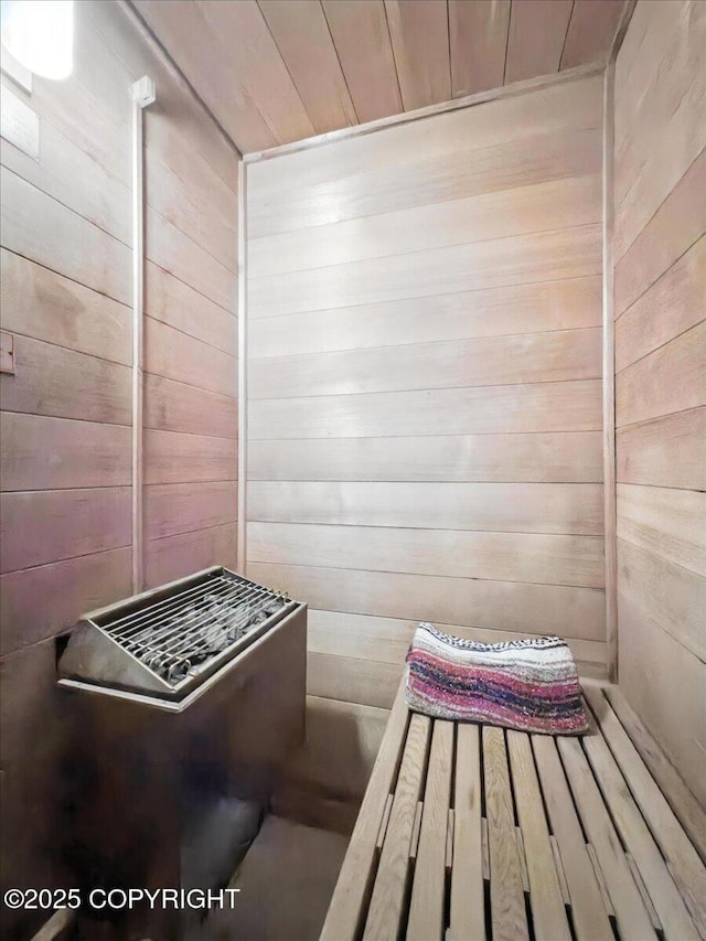 3601 Oregon Dr # 1, Anchorage, AK 99517 - relaxing sauna with wood walls and wooden ceiling