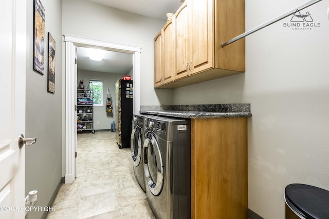 17237 E Smith Rd, Palmer, AK 99645 - washroom featuring cabinet space and washing machine and dryer