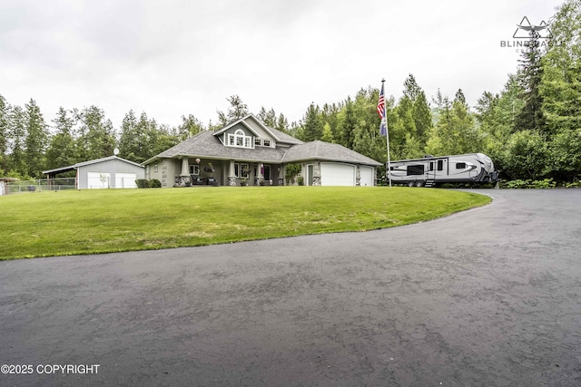 17237 E Smith Rd, Palmer, AK 99645 - view of front of property with asphalt driveway and an attached garage