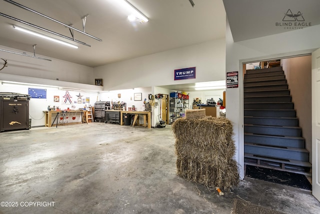 17237 E Smith Rd, Palmer, AK 99645 - garage with a workshop area