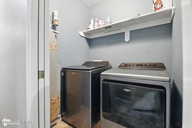 7851 Alpine View Cir, Anchorage, AK 99507 - washroom featuring separate washer and dryer