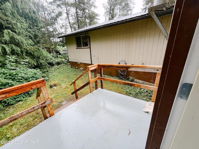 505 Unimak St, Petersburg, AK 99833 - wooden terrace featuring a patio area