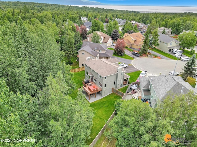3931 Moonstar Cir, Anchorage, AK 99516 - aerial view of residential area with a forest