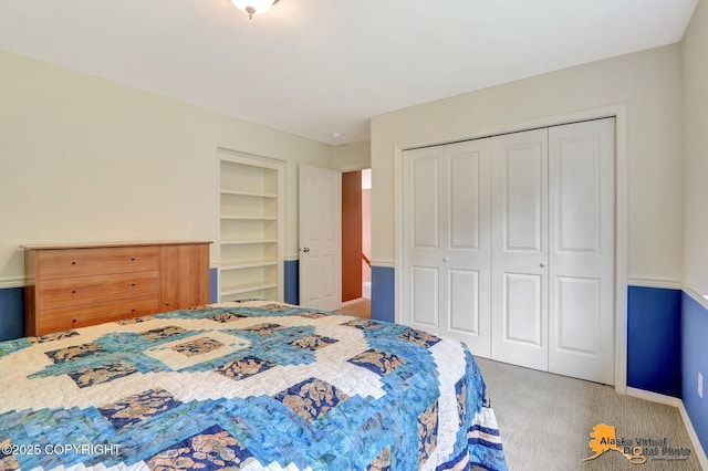 3931 Moonstar Cir, Anchorage, AK 99516 - bedroom with carpet floors and a closet