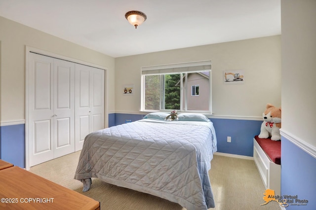 3931 Moonstar Cir, Anchorage, AK 99516 - bedroom with carpet and a closet
