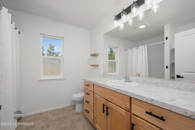 1460 E Esty Dr, Palmer, AK 99645 - full bathroom with plenty of natural light, vanity, and curtained shower