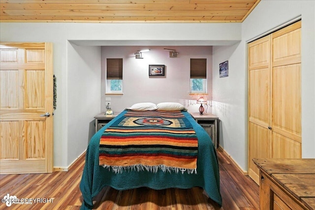 18095 Langille Rd, Cooper Landing, AK 99572 - bedroom with wood finished floors