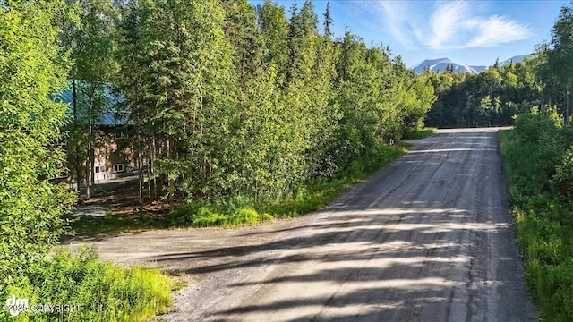 18095 Langille Rd, Cooper Landing, AK 99572 - view of road featuring a forest view and a mountain view