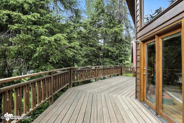 311 Alpine Meadows Ave, Girdwood, AK 99587 - view of wooden terrace