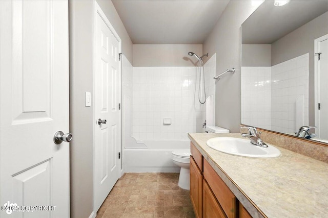 5612 E Beaver Ave, Wasilla, AK 99654 - full bath featuring vanity and washtub / shower combination