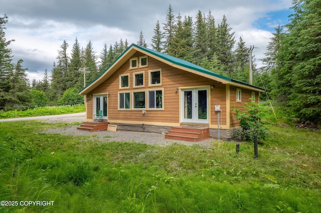 40996 Woodman Ln, Homer, AK 99603 - view of front facade with french doors