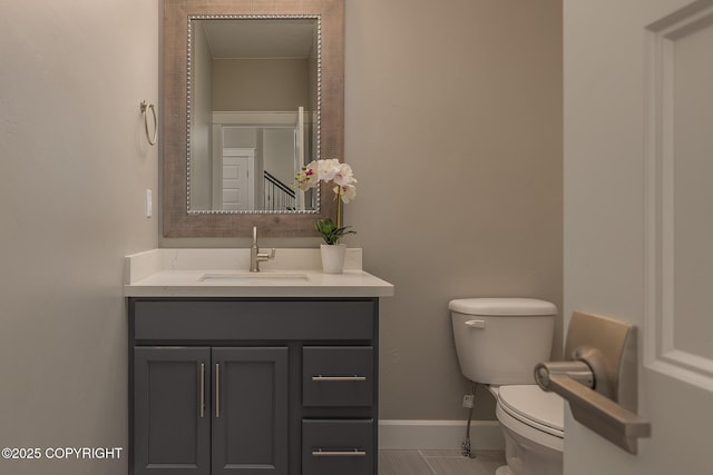 5062 E Calf Cir, Wasilla, AK 99654 - half bath with vanity and tile patterned floors