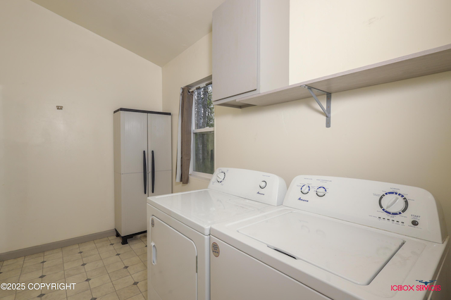 20057 E Caswell Lakes Rd, Willow, AK 99688 - washroom featuring cabinet space and separate washer and dryer