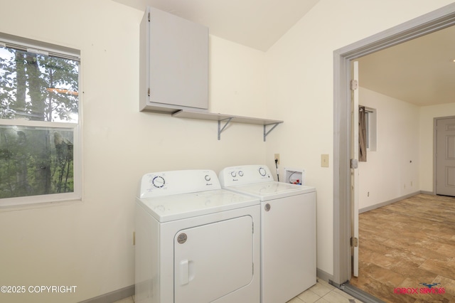 20057 E Caswell Lakes Rd, Willow, AK 99688 - laundry room featuring washing machine and dryer and baseboards