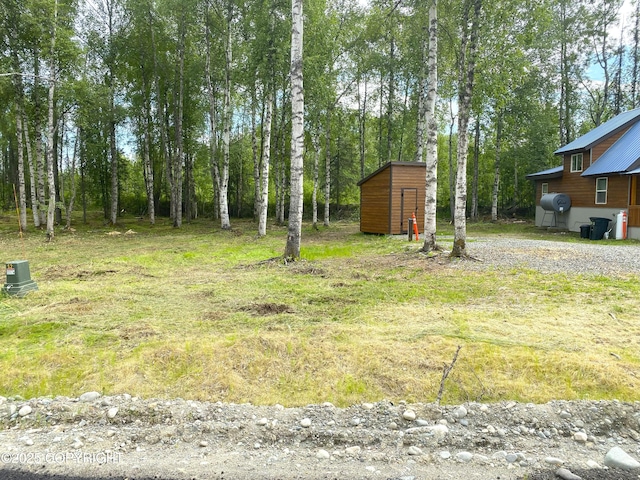 20057 E Caswell Lakes Rd, Willow, AK 99688 - view of yard featuring a storage shed