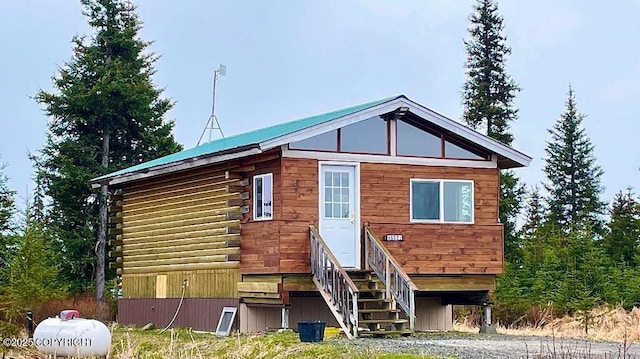 68021 Jolly Ave, Anchor Point, AK 99556 - view of front of home with entry steps