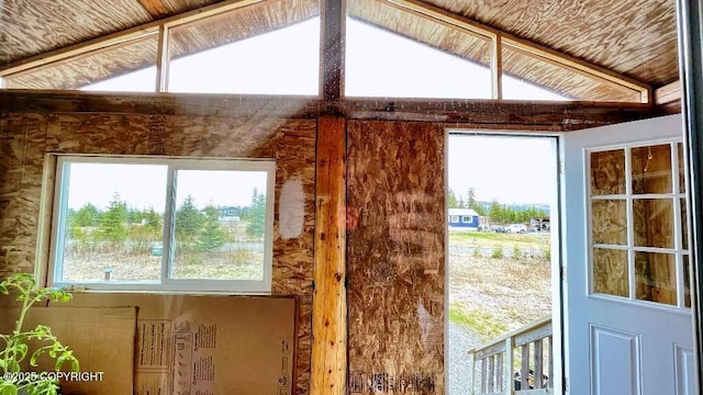 68021 Jolly Ave, Anchor Point, AK 99556 - entryway featuring lofted ceiling