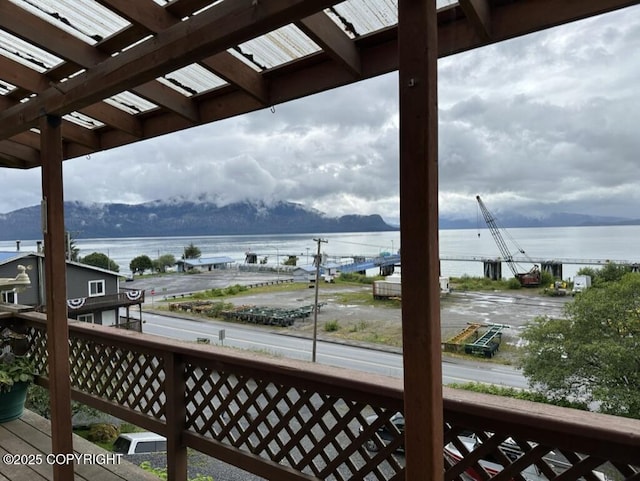 339 Cassiar St, Wrangell, AK 99929 - deck featuring a pergola and a water view