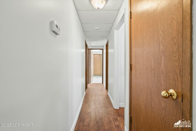 1521 Cache Dr, Anchorage, AK 99507 - hallway featuring baseboards and wood finished floors