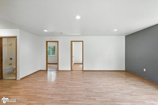 6710 W Joes Dr, Wasilla, AK 99623 - unfurnished room featuring light wood-type flooring and recessed lighting