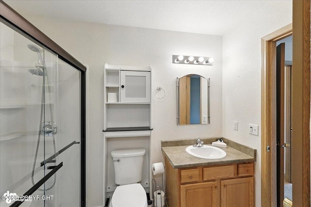 46640 Jo Ave, Kenai, AK 99611 - bathroom featuring a shower stall and vanity