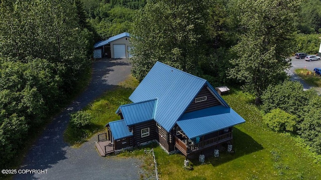 2415 Afognak Ave, Seward, AK 99664 - aerial view of property and surrounding area featuring a forest