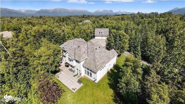 2436 N Hope Cir, Palmer, AK 99645 - view of subject property featuring a heavily wooded area and mountains